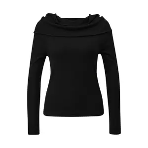 Μπλούζα από πλεκτό τζέρσεϊ με off shoulder λαιμόκοψη γυναικεία s.Oliver image-0