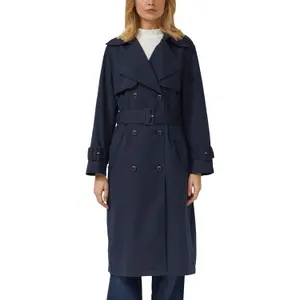 Trenchcoat met riem en dubbele knopen vrouw s.Oliver image-2