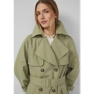Trenchcoat met riem en dubbele knopen vrouw s.Oliver image-3