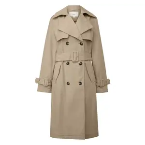 Trenchcoat met riem en dubbele knopen vrouw s.Oliver image-0