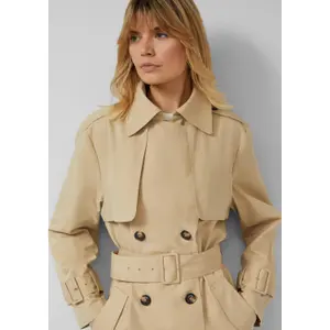 Trenchcoat met riem en dubbele knopen vrouw s.Oliver image-3