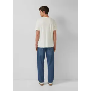 T-shirt από ζέρσεϊ με στρογγυλή λαιμόκοψη και τυπωμένο λογότυπο s.Oliver image-4