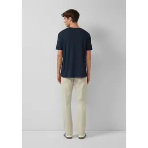 T-shirt από ζέρσεϊ με στρογγυλή λαιμόκοψη και τυπωμένο λογότυπο s.Oliver image-4