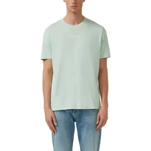 T-shirt από ζέρσεϊ με στρογγυλή λαιμόκοψη και τυπωμένο λογότυπο s.Oliver image-2