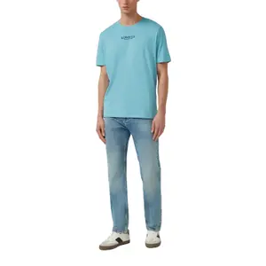 T-shirt από ζέρσεϊ με στρογγυλή λαιμόκοψη και τυπωμένο λογότυπο s.Oliver image-6