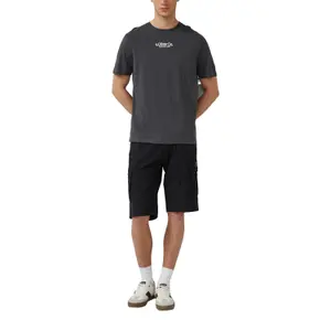 T-shirt από ζέρσεϊ με στρογγυλή λαιμόκοψη και τυπωμένο λογότυπο s.Oliver image-6