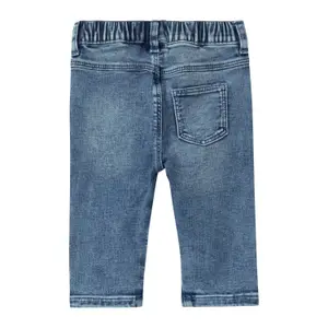 Jeans Straight taglio dritto taglia standard gamba dritta effetto usato con ricamo neonato s.Oliver image-4