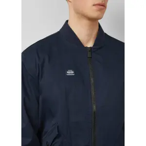 Chaqueta resistente de sarga con cuello bomber y bordes de canalé s.Oliver image-3