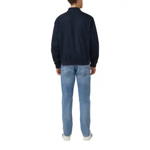 Chaqueta resistente de sarga con cuello bomber y bordes de canalé s.Oliver image-5