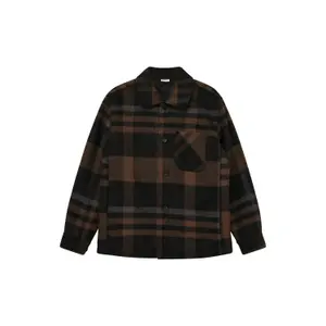Camisa de cuadros con bolsillo en el pecho y puños para niño s.Oliver image-0