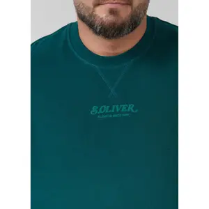 Warmer Sweatshirt mit Artwork Logo Gerade Basis s.Oliver image-3