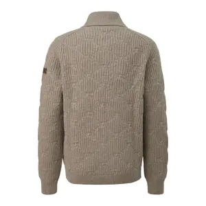 Shawl Collar Sweater with Knitted Pattern Regular Fit s.Oliver image-1