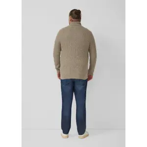 Shawl Collar Sweater with Knitted Pattern Regular Fit s.Oliver image-4
