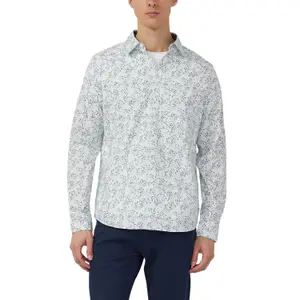 Chemise à manches longues avec imprimé all-over et col italien s.Oliver image-2