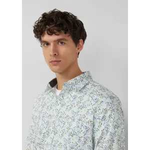 Chemise à manches longues avec imprimé all-over et col italien s.Oliver image-3