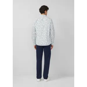 Chemise à manches longues avec imprimé all-over et col italien s.Oliver image-4