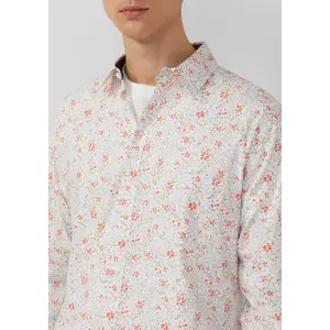 Chemise à manches longues avec imprimé all-over et col italien s.Oliver image-3