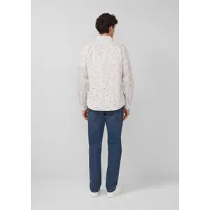 Chemise à manches longues avec imprimé all-over et col italien s.Oliver image-4