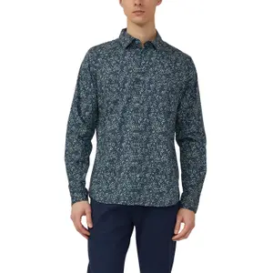 Chemise à manches longues avec imprimé all-over et col italien s.Oliver image-2