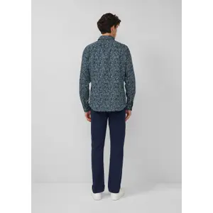 Chemise à manches longues avec imprimé all-over et col italien s.Oliver image-4