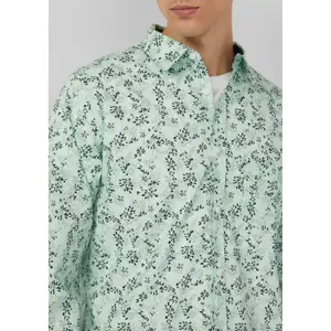 Chemise à manches longues avec imprimé all-over et col italien s.Oliver image-3
