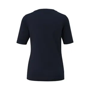 T-shirt από αναμειγμένο βαμβάκι με εκτύπωση μπροστά σε σλυμ γραμμή για γυναίκες s.Oliver image-1