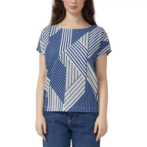 T-shirt με χαλαρή γραμμή και εκτύπωση all-over γυναικείο s.Oliver image-2