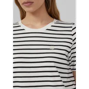 Ριγέ T-shirt από υφασμάτινο ύφασμα σε άνετη γραμμή για γυναίκες s.Oliver image-4
