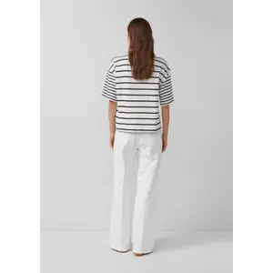 T-shirt oversized ραβδωτό σε μαλακό βαμβακερό ύφασμα γυναίκα s.Oliver image-4