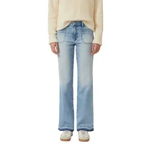 Jeans Regular Fit Bootcut mit Fransenumschlag Damen s.Oliver image-2