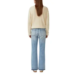 Jeans Regular Fit Bootcut mit Fransenumschlag Damen s.Oliver image-5