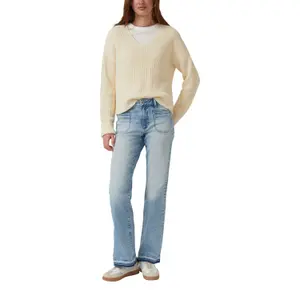 Jeans Regular Fit Bootcut mit Fransenumschlag Damen s.Oliver image-6