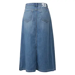 Hochsitze Midi Jeansrock aus Lyocell für Damen s.Oliver image-1