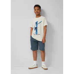 Pantaloni Bermuda unisex in felpa con regolazione della larghezza bambino s.Oliver image-6