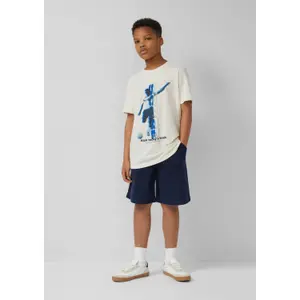Pantaloni Bermuda unisex in felpa con regolazione della larghezza bambino s.Oliver image-6