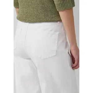 Jeans wide leg coupe régulière jambe large teinture après confection femme s.Oliver image-3