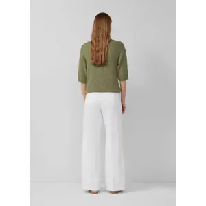 Jeans wide leg coupe régulière jambe large teinture après confection femme s.Oliver image-4