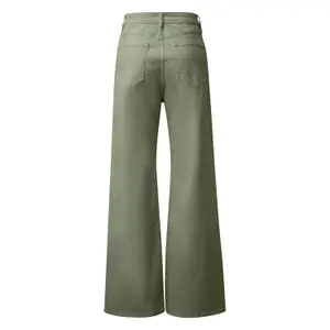 Jeans wide leg coupe régulière jambe large teinture après confection femme s.Oliver image-1