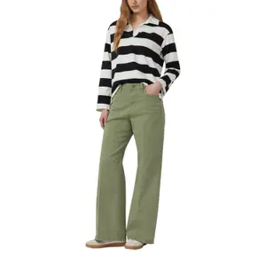 Jeans wide leg coupe régulière jambe large teinture après confection femme s.Oliver image-6