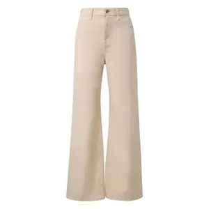 Jeans wide leg coupe régulière jambe large teinture après confection femme s.Oliver image-0