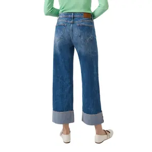 Jeans weit geschnitten kurze reguläre Passform mit umgeschlagenem Saum Damen s.Oliver Suri image-5