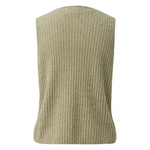 Pull sem mangas confortável em bouclé mulher s.Oliver image-1