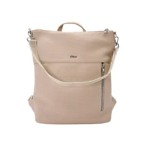 2-in-1 Convertible Shoulder Bag to Backpack in Faux Leather with Removable Strap for Women s.Oliver image-2