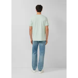 T-shirt με V λαιμόκοψη από βαμβάκι s.Oliver image-4