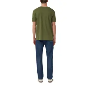 T-shirt με V λαιμόκοψη από βαμβάκι s.Oliver image-5