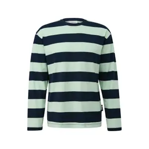 Μακρυμάνικο Ριγέ T-shirt από Βαμβάκι με Χαλαρή Γραμμή s.Oliver image-0
