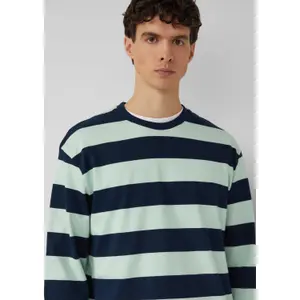 Μακρυμάνικο Ριγέ T-shirt από Βαμβάκι με Χαλαρή Γραμμή s.Oliver image-3