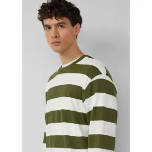 Μακρυμάνικο Ριγέ T-shirt από Βαμβάκι με Χαλαρή Γραμμή s.Oliver image-3