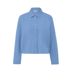 Blouse chemisier cropped avec ourlet élastiqué femme s.Oliver image-0