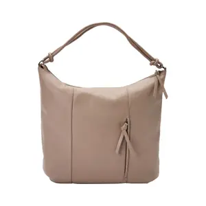 Women's Faux Leather Shoulder Bag with Embossed Logo and Zip Closure s.Oliver image-0